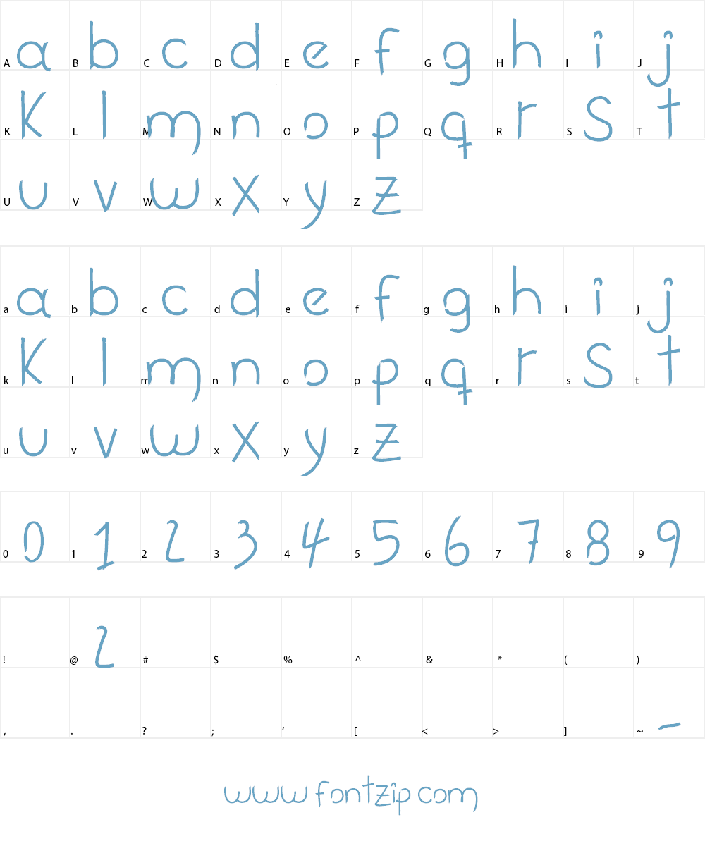 happy night Font Character